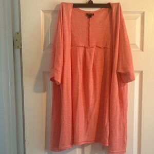 Torrid size 2 Coral Open Front Cardigan